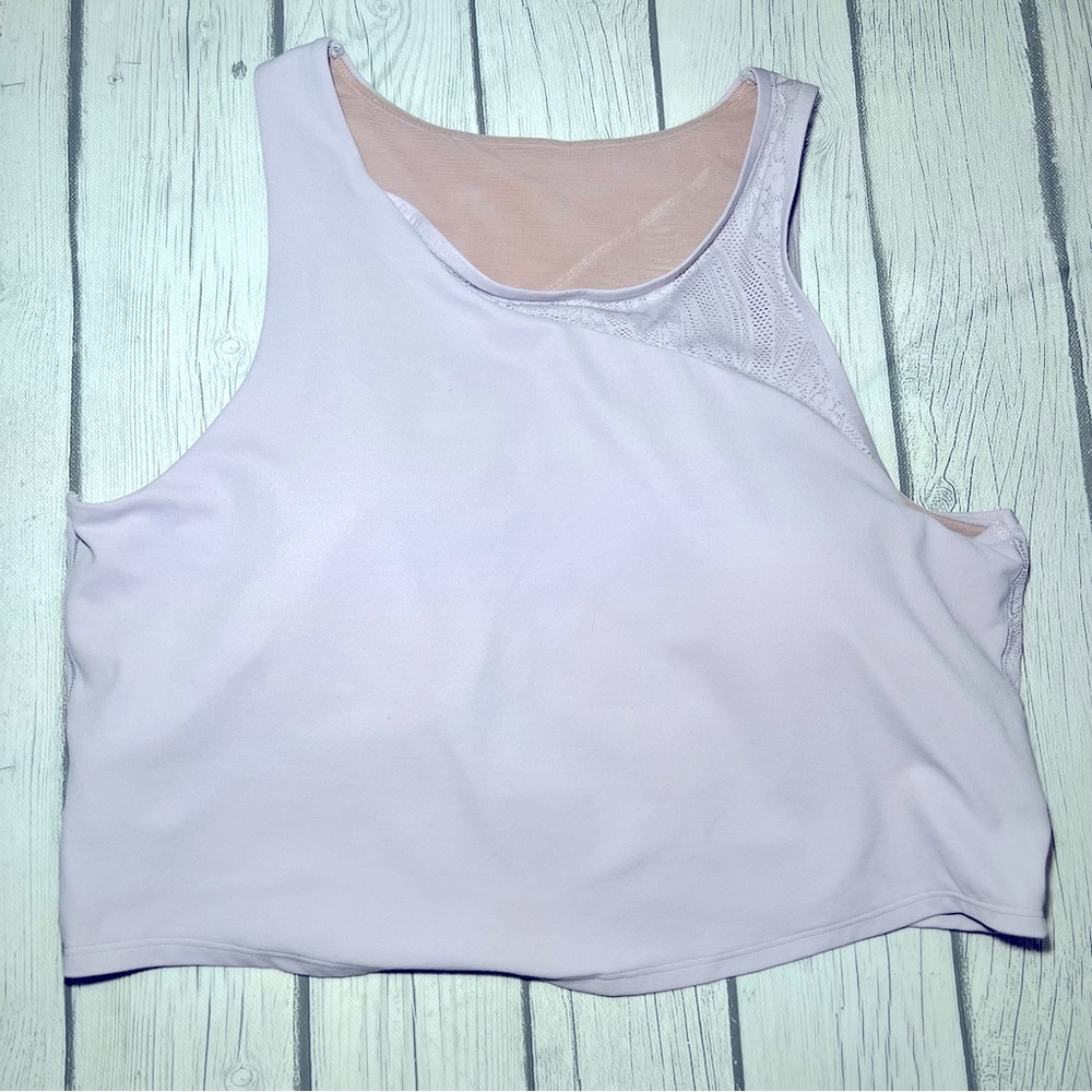 Athleta Conscious Lace Sports Bra Lilac Sports Bra Size L